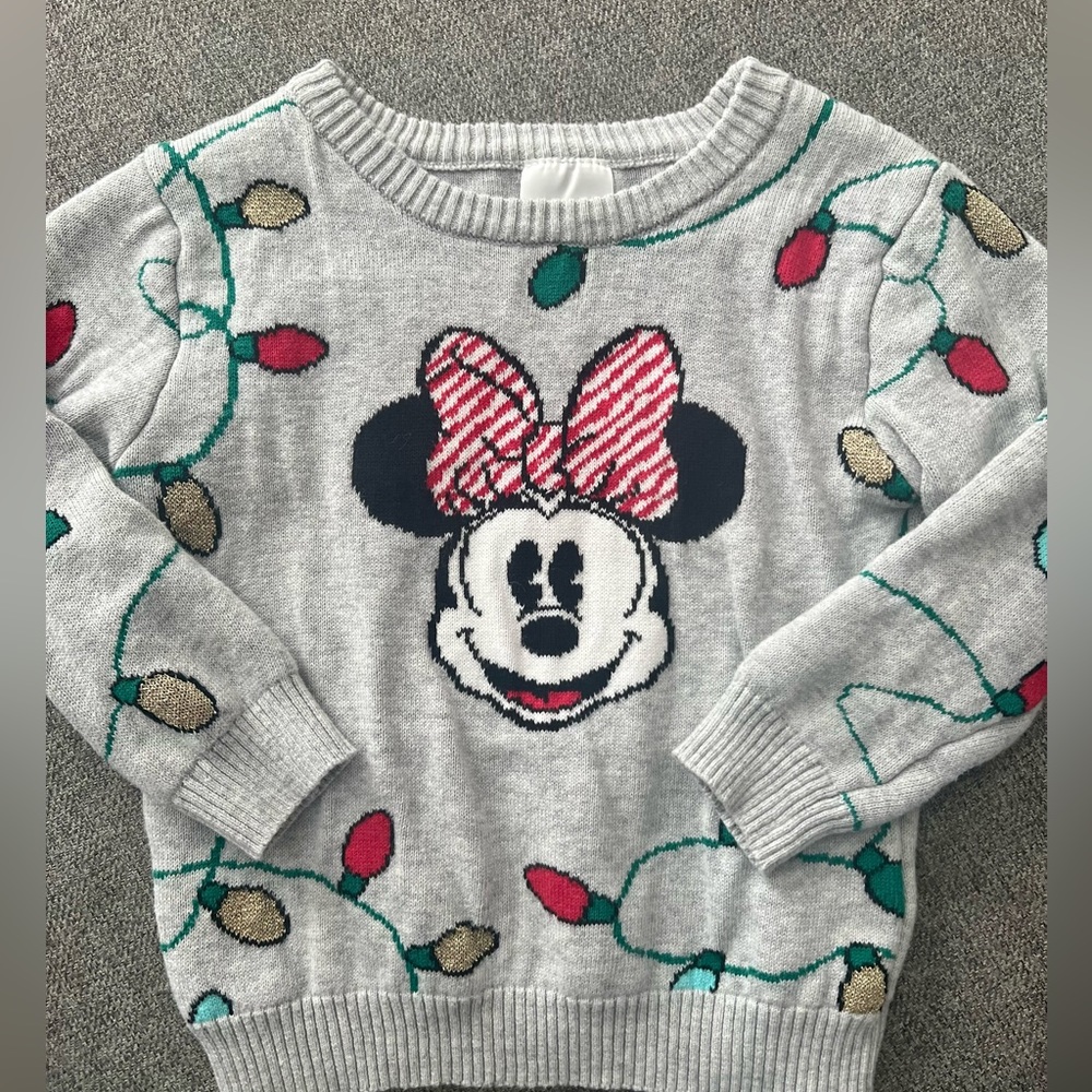 Disney Minnie Mouse Holiday Sweater 18-24 mo